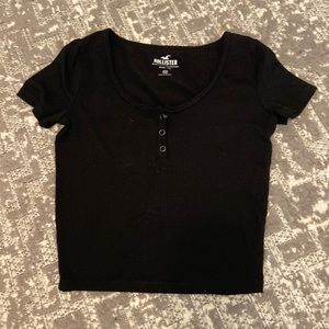 Hollister Black Baby Tee